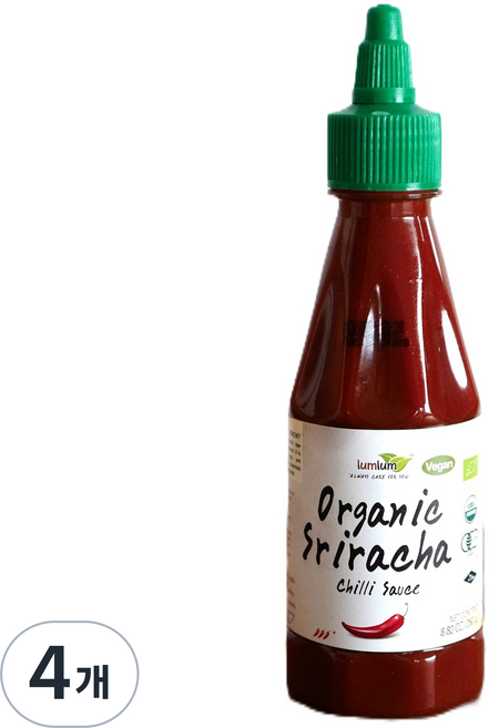 럼럼 유기농 스리라차 소스, 4개, 250g