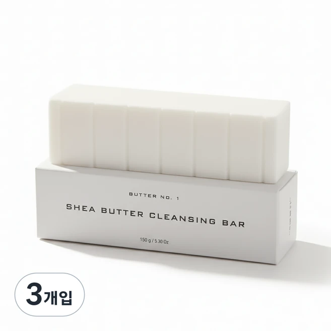 솝틱 시어버터 호호바 클렌징바 비누 올인원, 3개입, 150g - 쿠팡