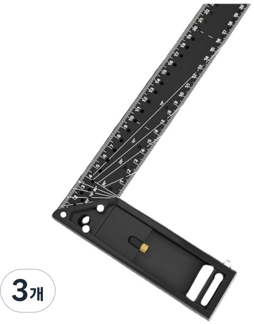 공구PXJ 다용도 직각자, 30cm, 3개
