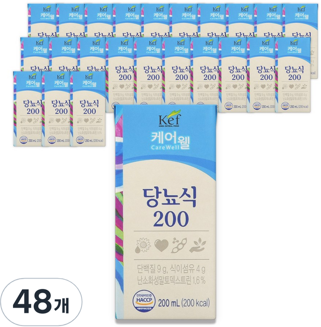 케어웰 당뇨식 200, 200ml, 48개