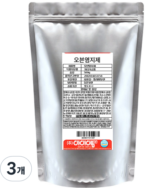 아이엠소스 오븐치킨염지제 굽**스타일, 500g, 3개