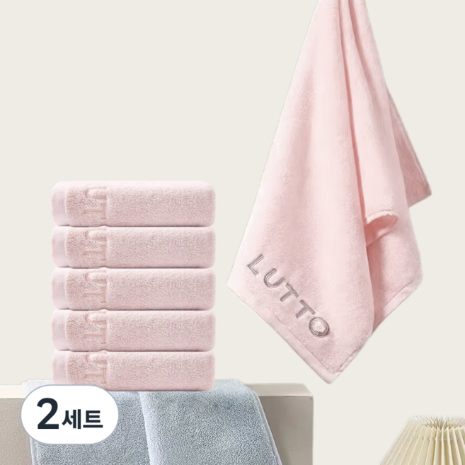 Niftynest 순면 수건 면 100% 코마사 호텔 고급 수건 60수 수건세트 목욕타올 샤워타올 목욕수건 샤워수건, 2세트, 핑크색