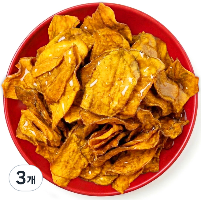 꿀구미 고구마칩 바삭한 황금 고구마 스낵, 3개, 500g