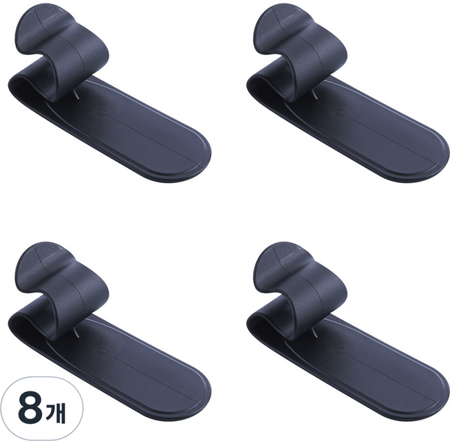 롤링페이퍼 차량용 우산걸이 트렁크 정리 다용도 꽂이, 블랙, 8개