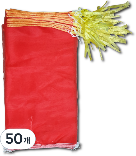 다용도 양파망 20kg 40 x 80cm, 50개, 빨강