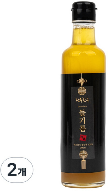 들기름 살짝볶은 건강 장수친구 방앗간, 2개, 300ml