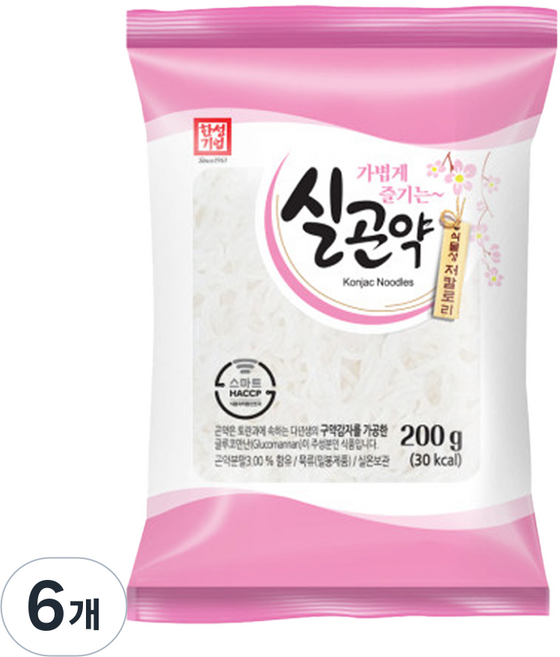 한성기업 실곤약, 200g, 6개