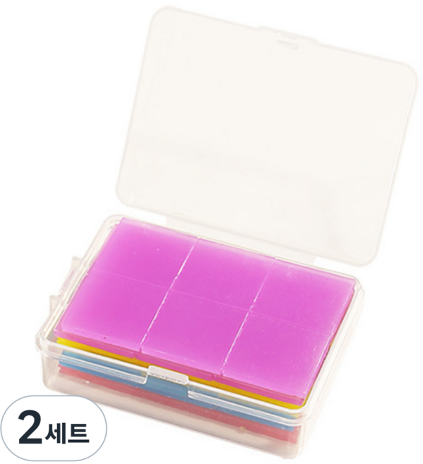 블링블링 보석십자수 2x2cm 고체풀세트 48p, 2세트, 혼합색상