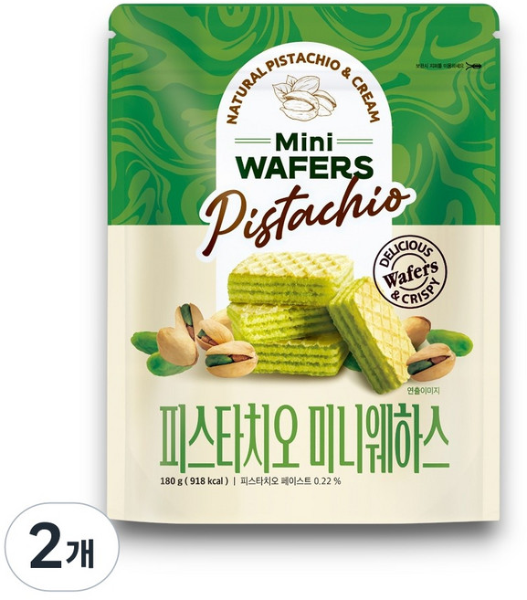 피스타치오 미니웨하스, 180g, 2개