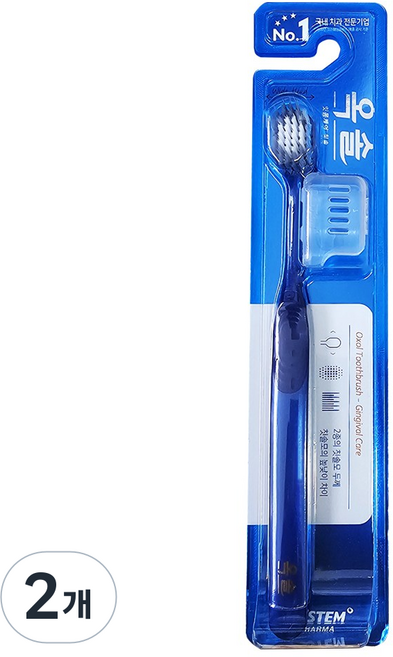 오스템 옥솔 잇몸케어 약국 칫솔, 2개