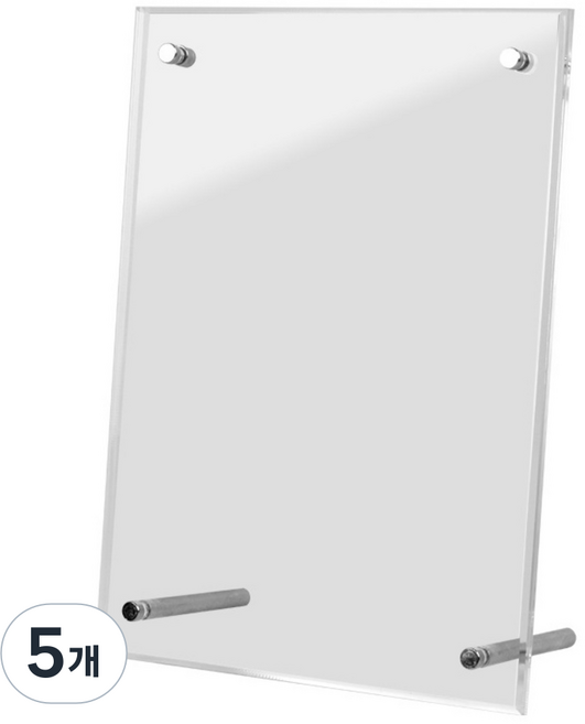 빅크로바 아크릴 액자 스탠드 고급형 인테리어, 5개, 투명