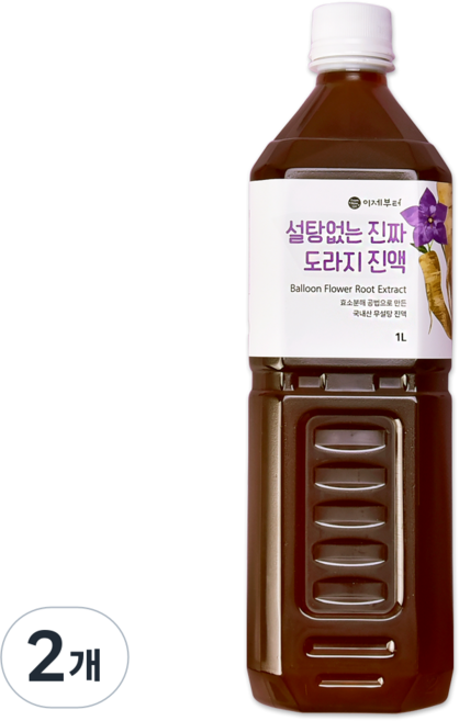 이제부터 설탕없는 진짜 도라지 진액, 1L, 2개