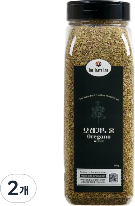 더테이스트랩 오레가노 가루 럽드 허브 향신료, 2개, 150g - 쿠팡