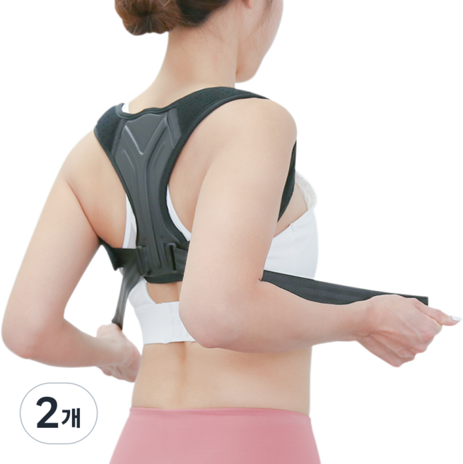 [물리치료사 자문개발] 일감생활 바른자세 어깨밴드, 2개
