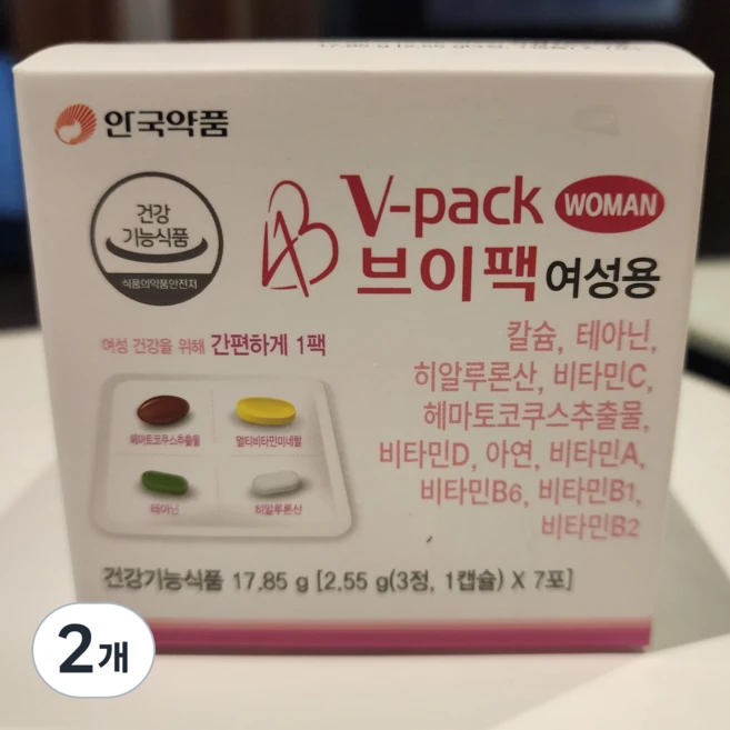 브이팩 여성용 멀티비타민, 28정, 2개 - 쿠팡