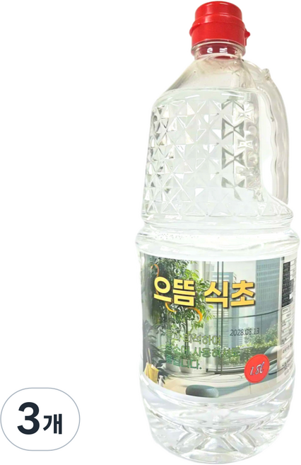 으뜸 청소용 식초, 3개, 1.8L