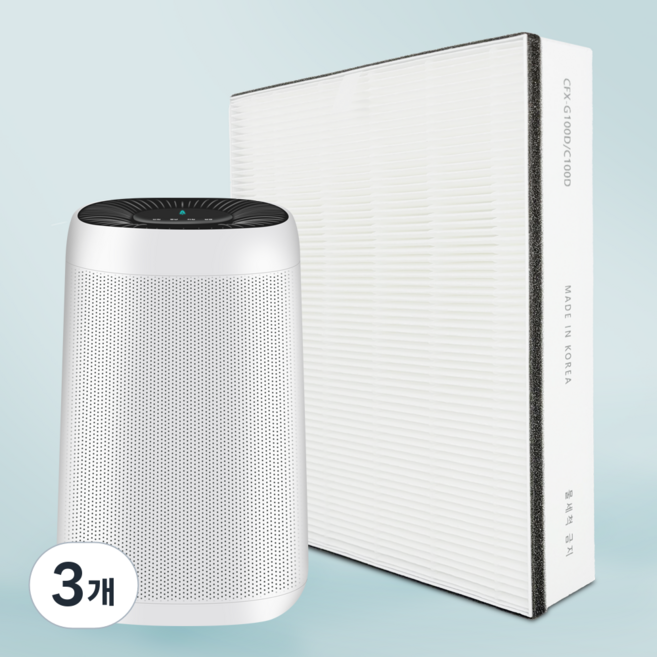 필터모아 삼성 공기청정기 필터 CFX-G100D CFX-C100D 블루스카이 3000, 3개, CFX-G100D/C100D 헤파형