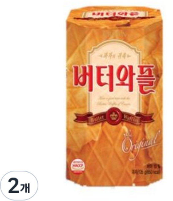 크라운제과 버터와플, 135g, 2개