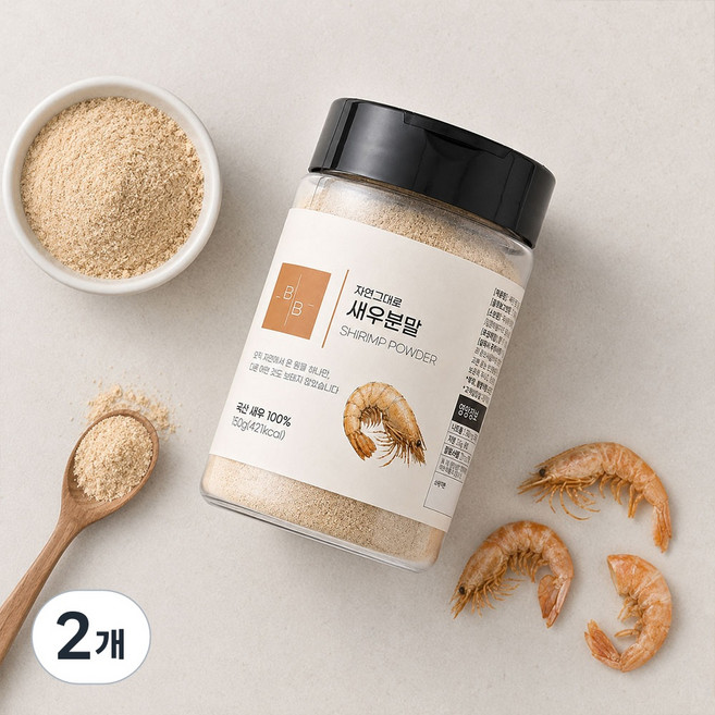 자연그대로 국산 새우분말 천연조미료, 2개, 150g