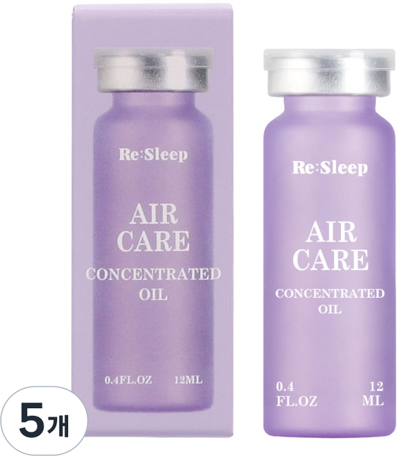 리슬립 에어케어 피톤치드 편백 룸스프레이 리필 오일 앰플 315ml용, 5개, 12ml