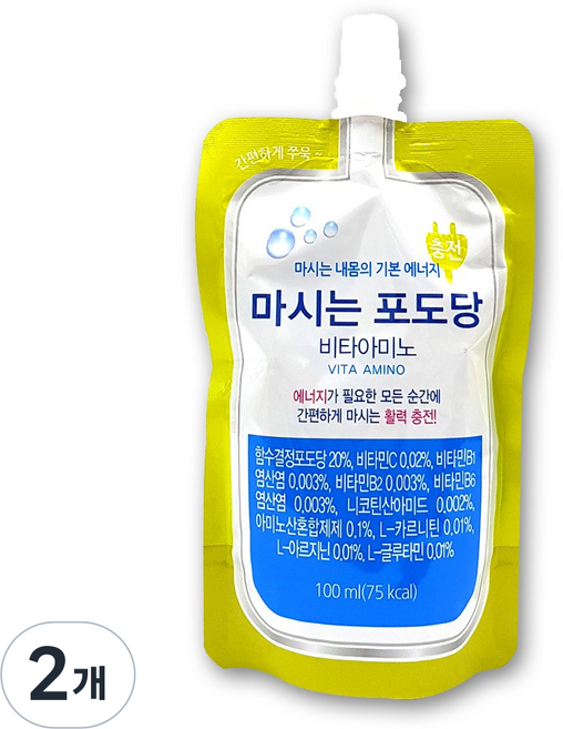 일화 마시는 포도당 비타아미노, 100ml, 2개