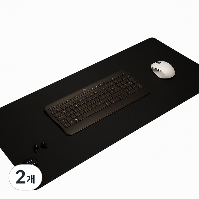 더블엘 마우스장패드 게이밍장패드, 2개, Double L 블랙