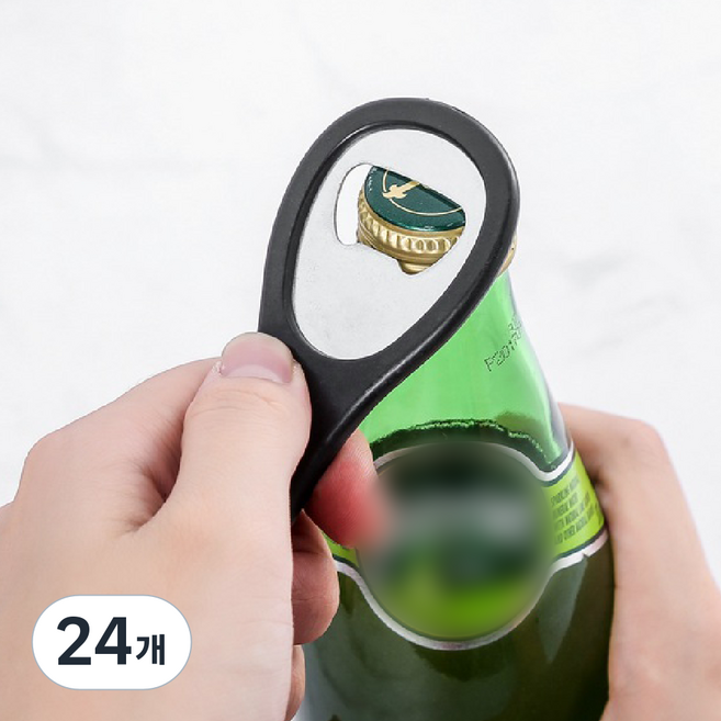바이트 병따개 오프너, 24개, 블랙
