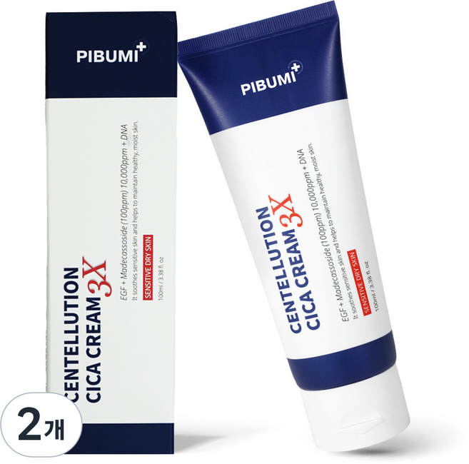 피부미 센텔루션 시카 건성크림 3X, 100ml, 2개