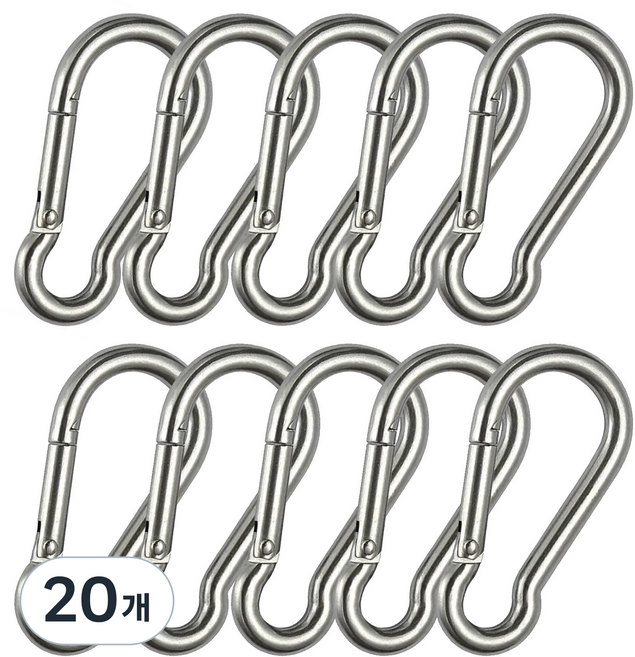 캠프웨이 스텐 비너 SUS304, 20개, 실버