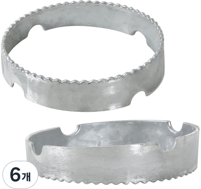 카시안 불판 받침대 DK-058 GI 원형링 왕관링 화구 거치대 바람막이, 6개, 24.3cm