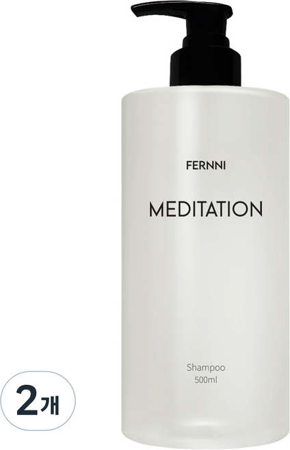 페르니 스위스 직수입 향료 여성 샴푸 1 위 향기좋은샴푸 여성 탈모 샴푸 1 위 탈모기능성인증 약산성 단백질 맥주효모 페르니 메디테이션 볼륨 샴푸, 2개, 500ml