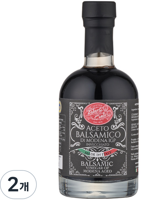 로베르토 발사믹 식초 블랙, 2개, 250ml