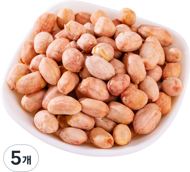 복구복 오향땅콩 볶음땅콩 견과류 간식 안주, 5개