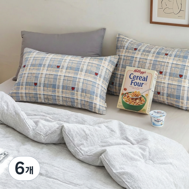 씽윤 부드러운 자루형 베개커버 사계절 침구 2P