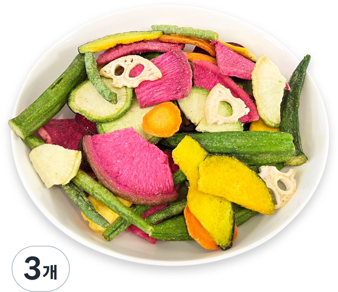춘태유통 과일 야채 건조칩 다이어트 영양간식, 3개, 150g