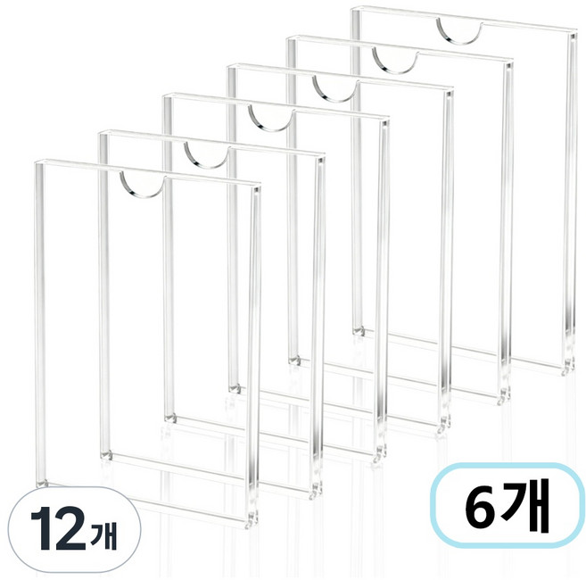 Savelio A4 부착형 아크릴 게시판, 12개, 투명