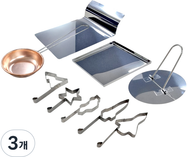 [DAMDA] 추억의 달고나 만들기 세트, 3개, 달고나세트