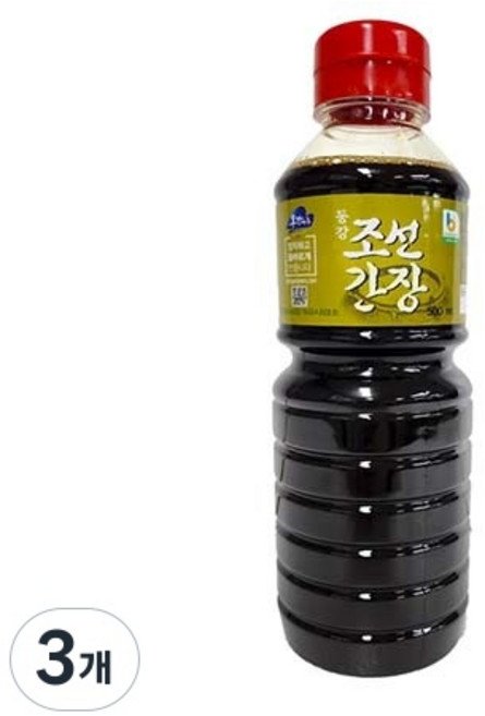 [영월농협] 조선간장 (한식간장/국산콩), 3개, 500ml