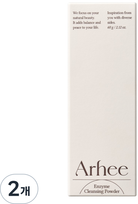 아르히 효소 세안제 엔자임 클렌징 파우더 클렌저, 2개, 60g