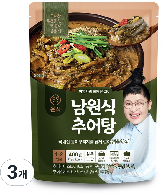 [온작]이영자 남원식 추어탕, 400g, 3개