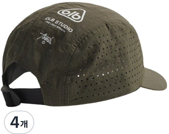 OLB 숏챙 러닝 런닝 등산 캠핑 스포츠 마라톤 모자, 카키, 4개