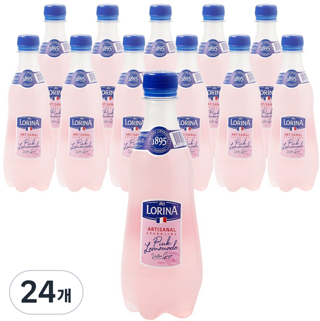 로리나 핑크 레모네이드, 420ml, 24개