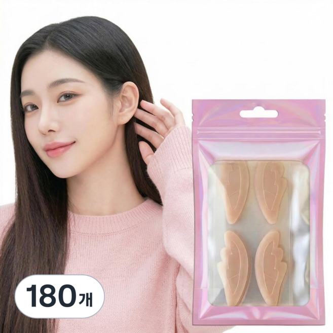 씨티엔 누운귀 교정 테이프 요정귀스티커 엘프귀, 180개, 스킨톤