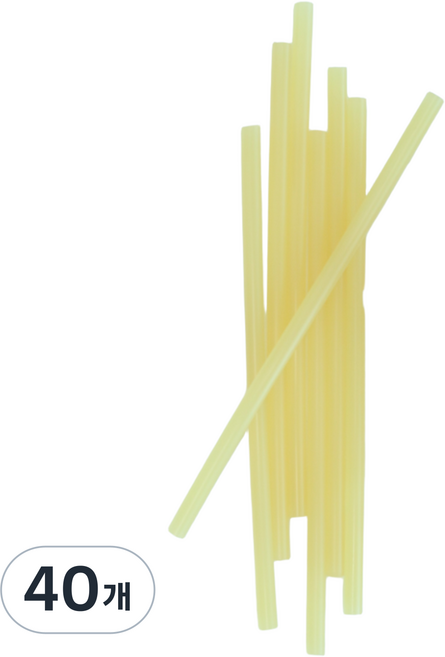 7mm 국산 강력 글루건 심 스틱 황색 노란색, 40개