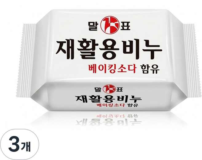 말표천광 재활용비누 대용량, 400g, 3개