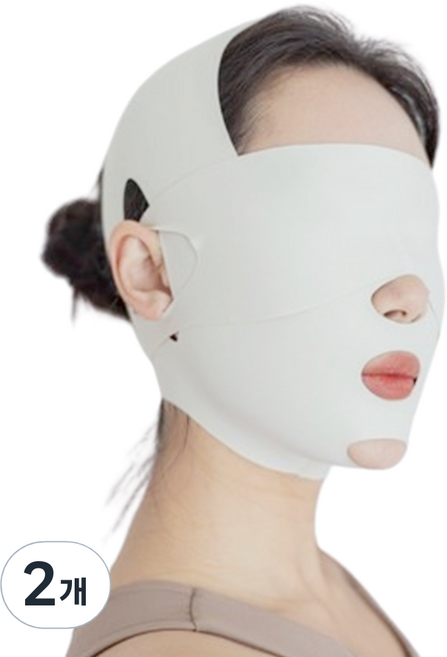 서온리 자면서도 관리되는 얼굴 작아지는 턱 리프팅 v 라인 땡기미 밴드, 2개, 화이트