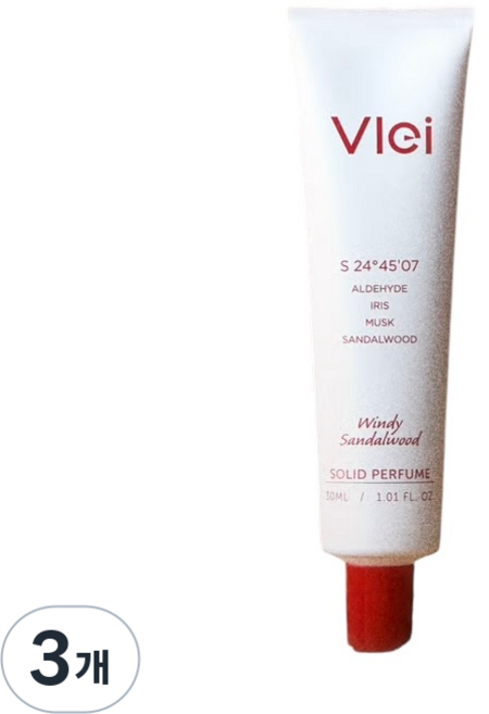 블레이 솔리드퍼퓸 윈디샌달우드 향, 3개, 30ml