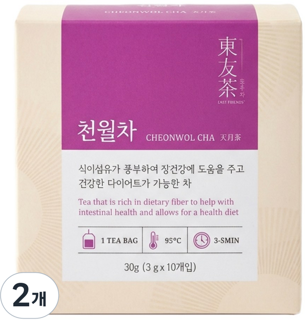 천월차 민들레 우엉 비트 차 1L 대용량 명상 아티스트 설계 무카페인 식이섬유차 프리미엄 티백 (30g), 3g, 10개입, 2개, 3g