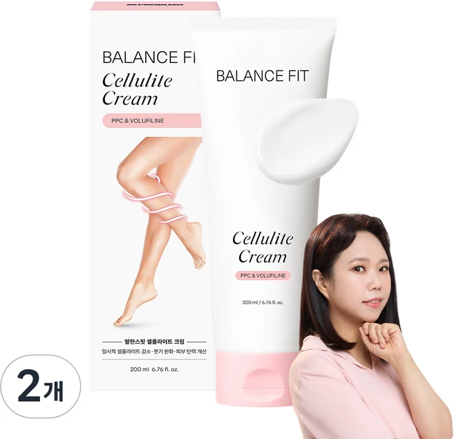 95프로블럼 발란스핏 셀룰라이트 크림, 2개, 200ml - 쿠팡