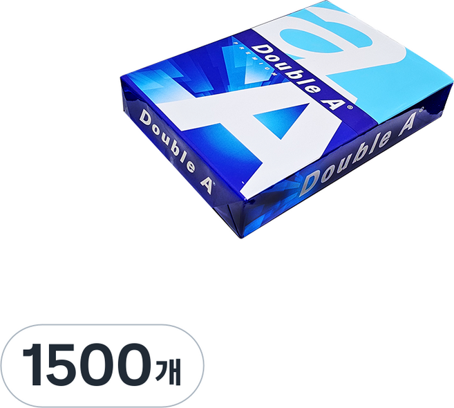 더블에이 80g A4 1권 500매, 1500개